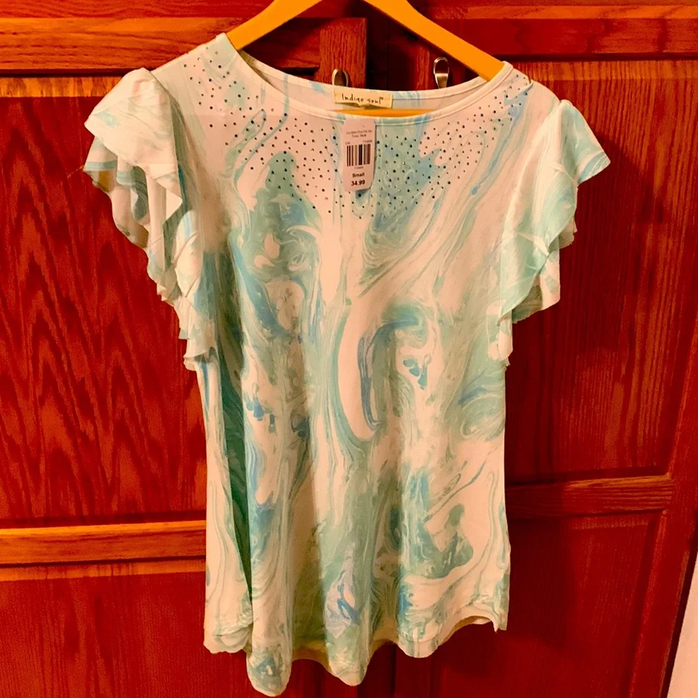 NWT indigo soul top size small. - Picture 1 of 2